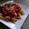 Penne com tomate cereja